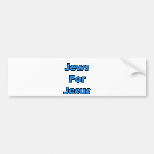 Joden voor Jezus Bumpersticker (Voorkant)