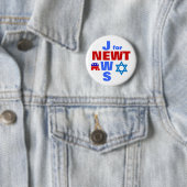 Joden voor Newt Ronde Button 5,7 Cm (In situ)