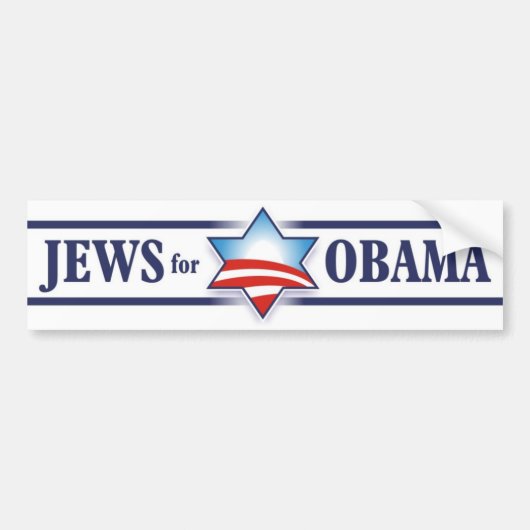 Joden voor Obama Bumpersticker (Voorkant)