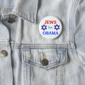 Joden voor Obama, knop 2012 Ronde Button 5,7 Cm (In situ)