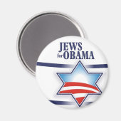 Joden voor Obama magneet (Voorkant / Achterkant)