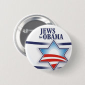 Joden voor Obama Ronde Button 5,7 Cm (Voorkant /achterkant)