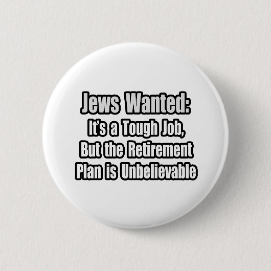 Joden wilden... ronde button 5,7 cm (Voorkant)