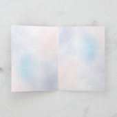 Jodenster en Abstracte Bloemen Feestdagen Kaart (Binnen)