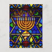 JODENSTER EN MENORAH BRIEFKAART (Voorkant)