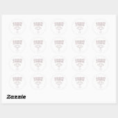 jodensyndroom ronde sticker (Vel)