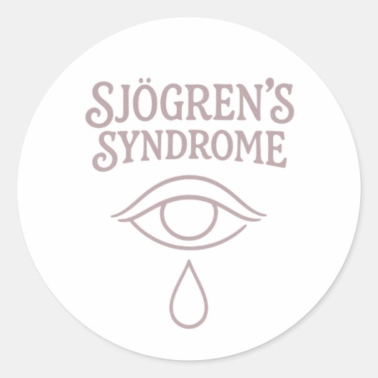 jodensyndroom ronde sticker (Voorkant)