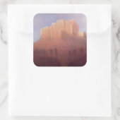 Jodhpur Fort Vierkante Sticker (Tas)
