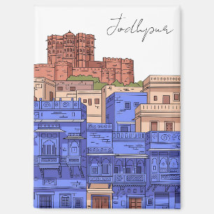 Jodhpur India Illustratie Magneet