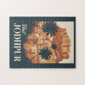 Jodhpur India Illustratie Reizen Art Vintage Legpuzzel (Horizontaal)