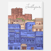 Jodhpur India Illustration Magneet (Voorkant)
