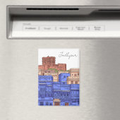 Jodhpur India Illustration Magneet (Insitu (Vaatwasser))