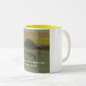 Jodi Livon Affirmations - Divinely Kust Tweekleurige Koffiemok (Voorkant rechts)