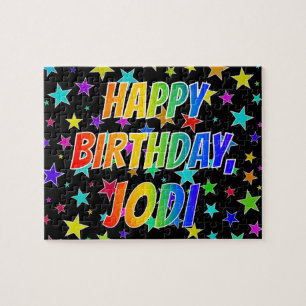 "JODI" Voornaam, Fun "HAPPY BIRTHDAY" Legpuzzel