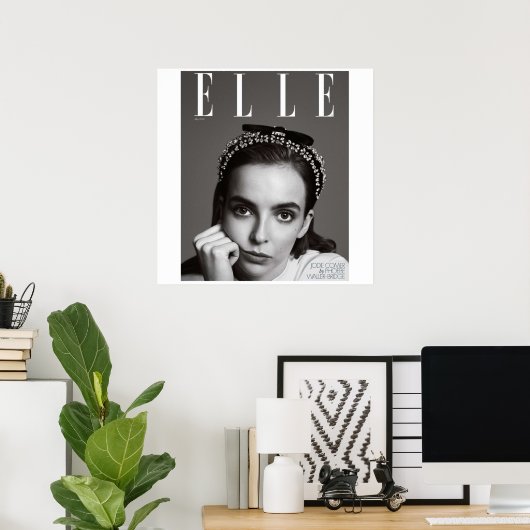 Jodie Comer Elle Poster (Thuiskantoor)