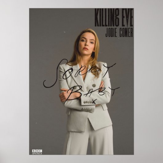 Jodie Comer in Killing Eve Character Poster (Voorkant)