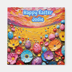 JODIE ~ Paaseieren Bloemen 3D ~ Magneet