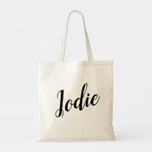 Jodie  Script Design Canvas tas (Achterkant)