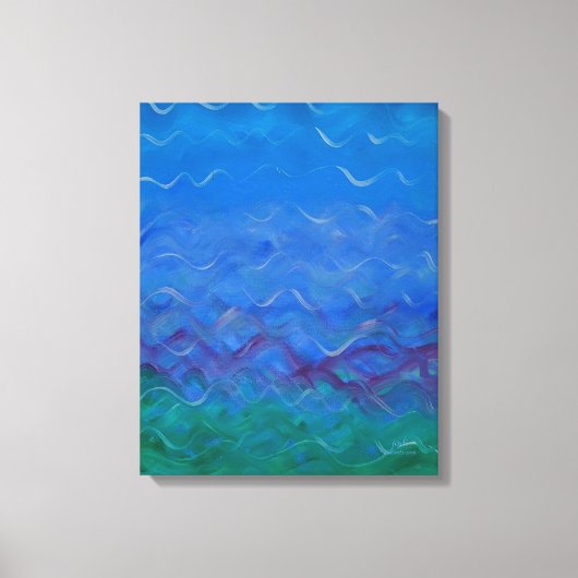 Jodi's originele waterschilderij canvas afdruk (Voorkant)