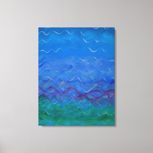 Jodi's originele waterschilderij canvas afdruk (Voorkant)