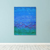 Jodi's originele waterschilderij canvas afdruk (Insitu (Houten vloer))