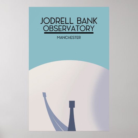 Jodrell Bank Observatory Space art. Poster (Voorkant)