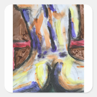 Jody Deux Vierkante Sticker