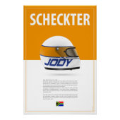 Jody Scheckter Helmet Perfect Poster (Voorkant)