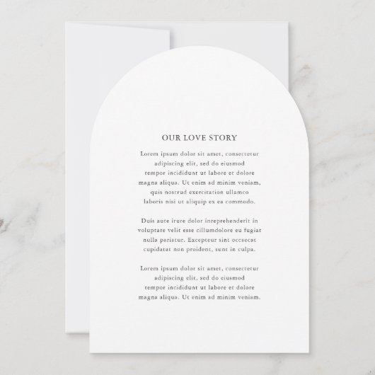 Jody Simple Elegant Wedding Kaart (Achterkant)