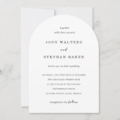 Jody Simple Elegant Wedding Kaart (Voorkant)