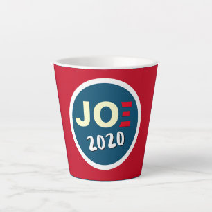 JOE 2020 Biden Red White Blue Latte Mok