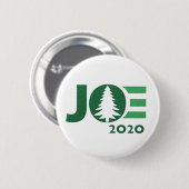 Joe 2020 Green Logo Ronde Button 5,7 Cm (Voorkant /achterkant)