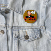 Joe Barton SHAME T-shirts, Buttonnen Ronde Button 5,7 Cm (In situ)