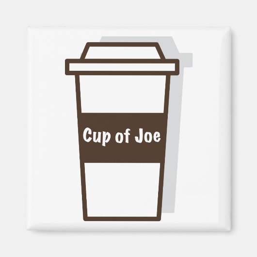 Joe beker magneet (Voorkant)