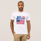 Joe Biden'20 met Amerikaanse vlag T-Shirt (Voorkant volledig)