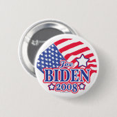 Joe Biden 2008 Vlag Button  (Voorkant /achterkant)
