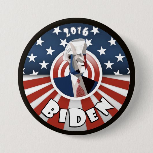 Joe Biden 2016 Ronde Button 7,6 Cm (Voorkant)