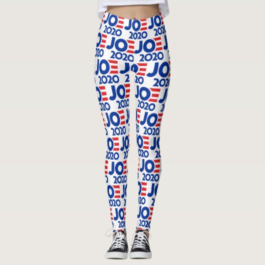 Joe Biden 2020 achtergrond Yoga Leggings (Voorkant)