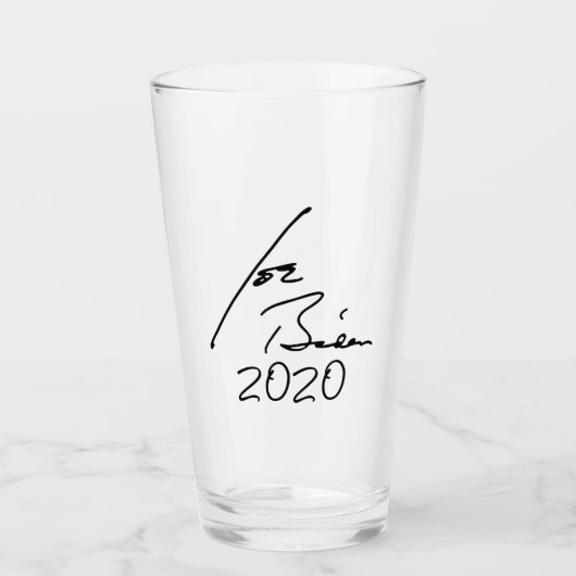 JOE BIDEN 2020-autograaf Glas (Voorkant)