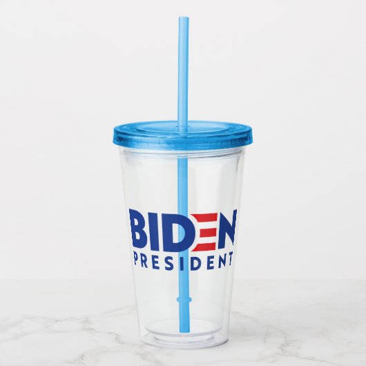 Joe Biden 2020 Biden voor President Acryl Drinkbeker (Voorkant)