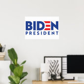 Joe Biden 2020 Biden voor President Poster (Thuiskantoor)