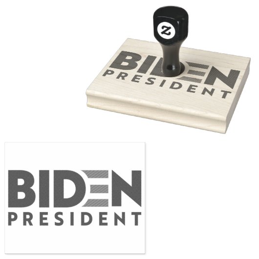 Joe Biden 2020 Biden voor President Rubberstempel (Gestempeld)