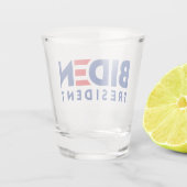 Joe Biden 2020 Biden voor President Shot Glas (Achterkant)