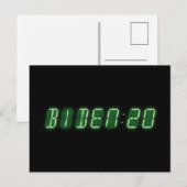 Joe Biden 2020 digitale klok Briefkaart (Voorkant / Achterkant)