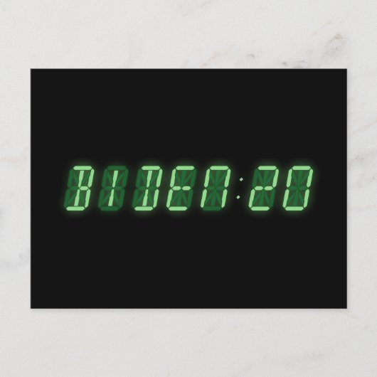 Joe Biden 2020 digitale klok Briefkaart (Voorkant)