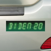Joe Biden 2020 digitale klok Bumpersticker (Op auto)