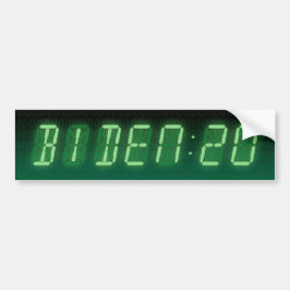 Joe Biden 2020 digitale klok Bumpersticker