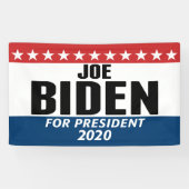 Joe Biden 2020 - Klassiek ontwerp Spandoek (Horizontaal)
