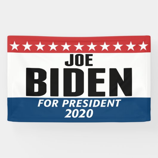 Joe Biden 2020 - Klassiek ontwerp Spandoek (Horizontaal)