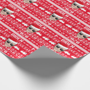 Joe Biden 2020 lelijke kerst Cadeaupapier